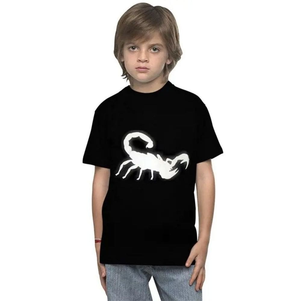 Camiseta Halloween Infantil Escorpião