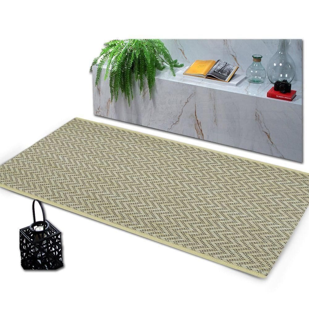 Tapete Sisal Sala Quarto Antiderrap. 2,00x4,00 Clean S-476