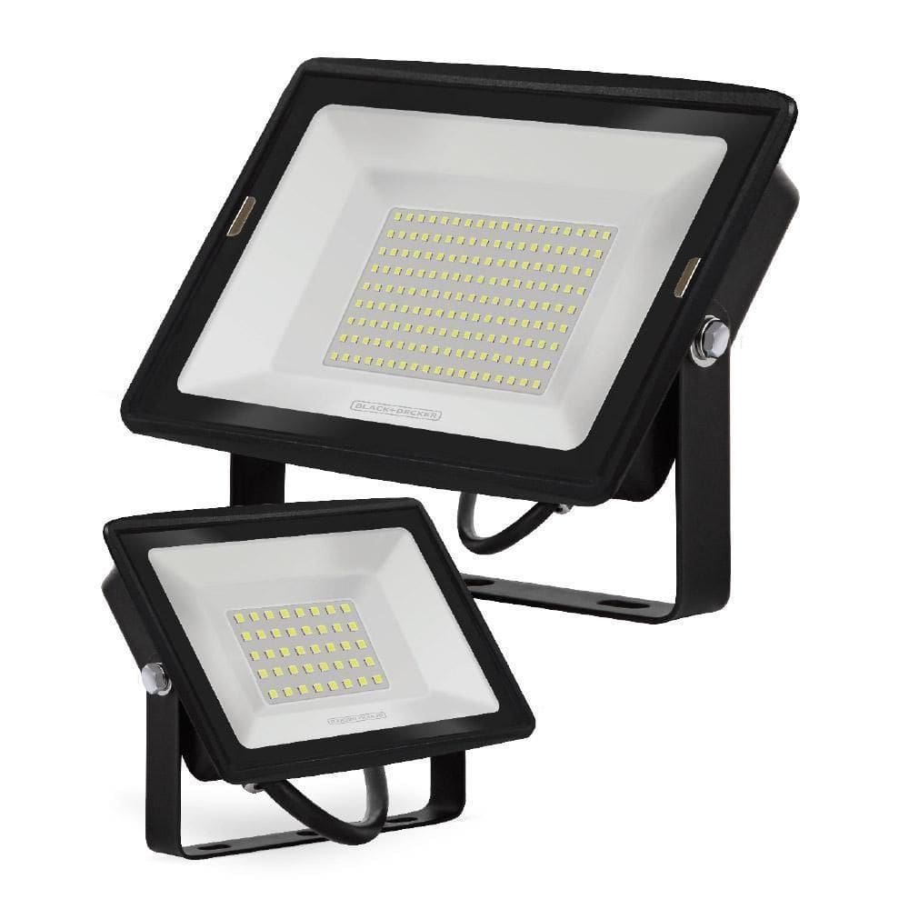 Refletor Led Eco Garden 10w Verde Ip65 100-240v Black+decker