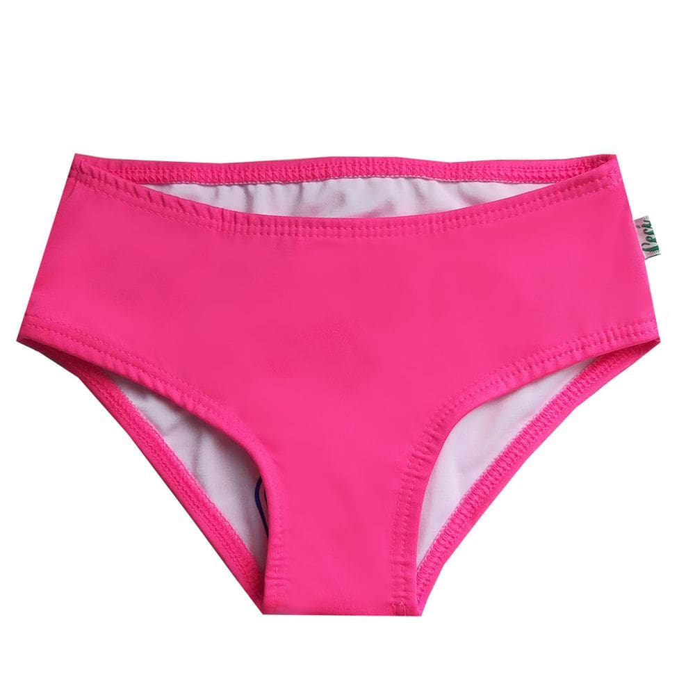 Biquíni Bebê e Infantil Calcinha Avulsa Rosa Neon Cecí