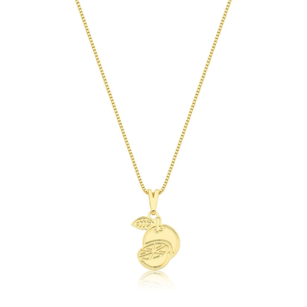 Colar Laranjas Revestido em Ouro