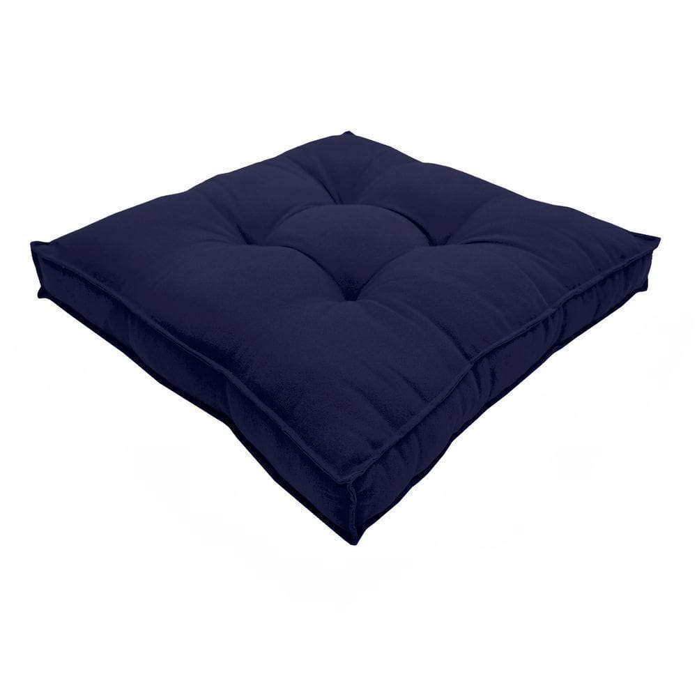 Almofada Futon Decoração 50x50 Cm Vários Modelos Azul Marinho