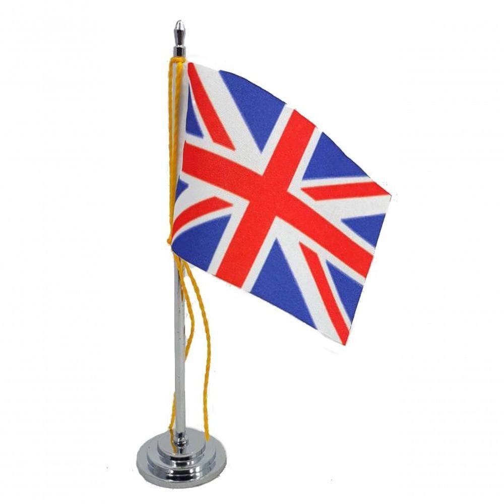 Mini Bandeira De Mesa Da Reino Unido 15 Cm Poliéster