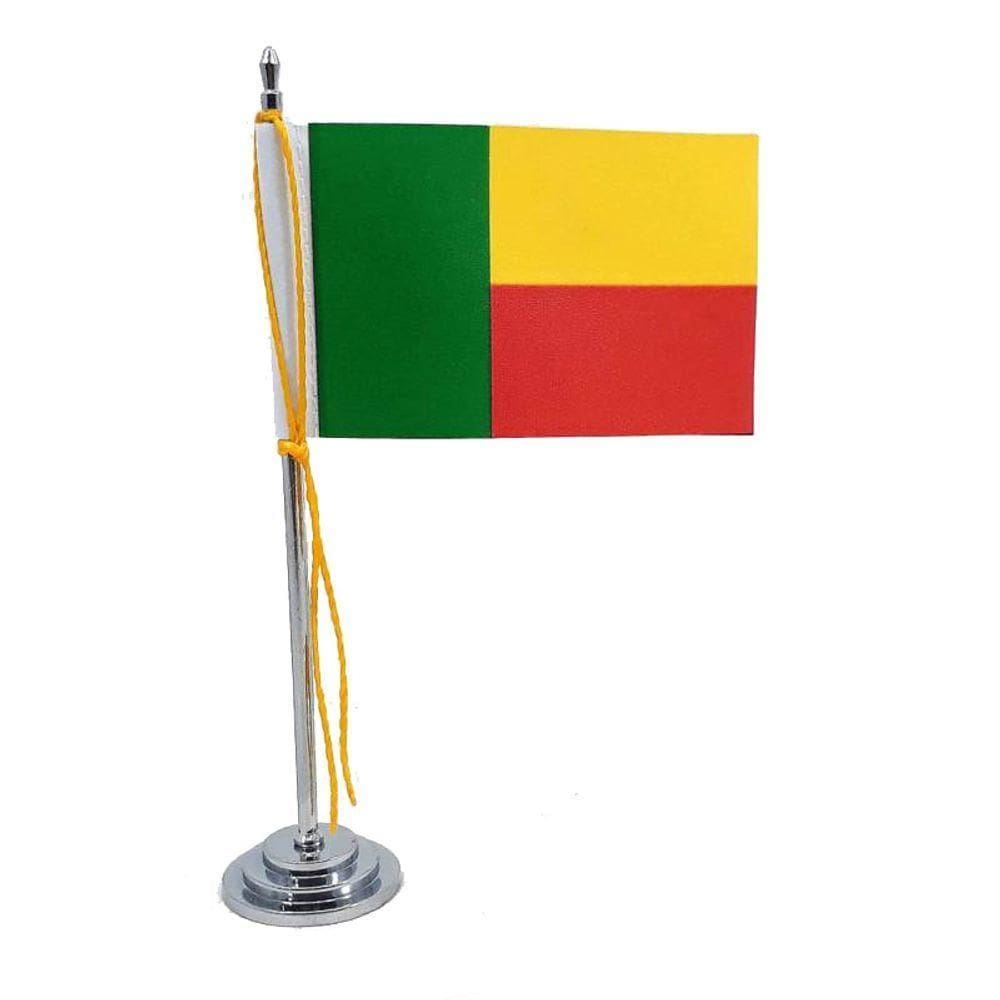 Mini Bandeira De Mesa Benim 15 C M Mastropoliéster