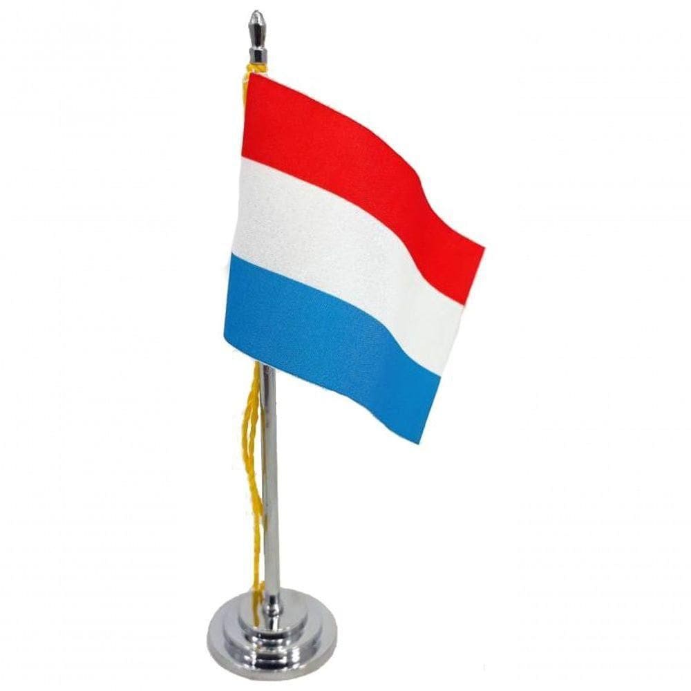 Mini Bandeira De Mesa Da Países Baixos 15 Cm Poliéster