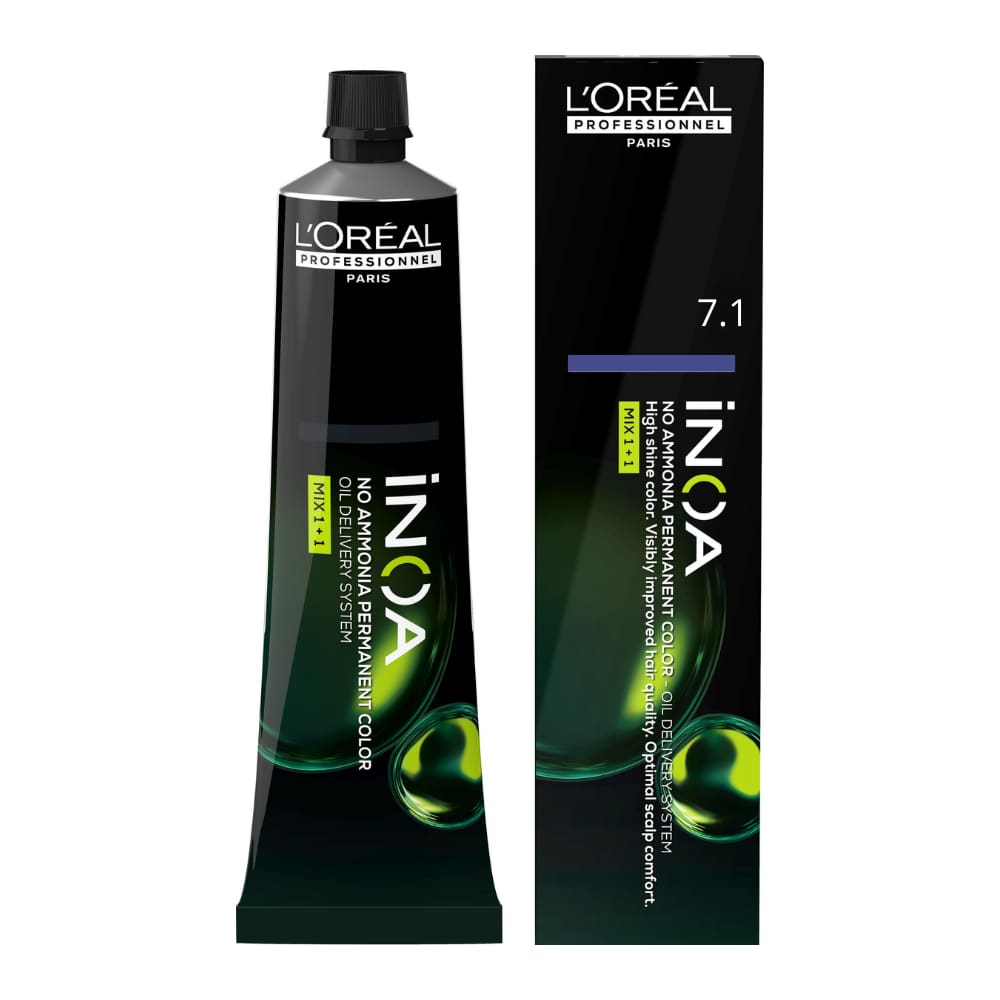 Coloração L`Oréal Professionnel Inoa 7.1 Louro Acinzentado 60ml