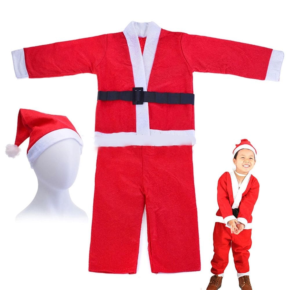 Roupa Papai Noel Infantil Criança Natal Natalino Festa Comemoraçao Evento Fim De Ano