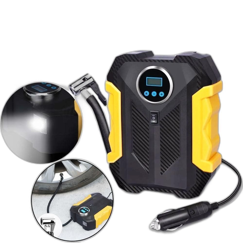 Mini Compressor Ar Portátil Automotivo 12V Plástico