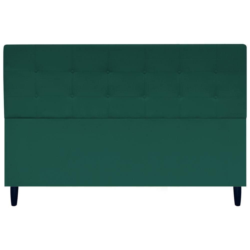 Cabeceira Cama Ivy King Ivy 195 Cm Suede Verde, Suede
