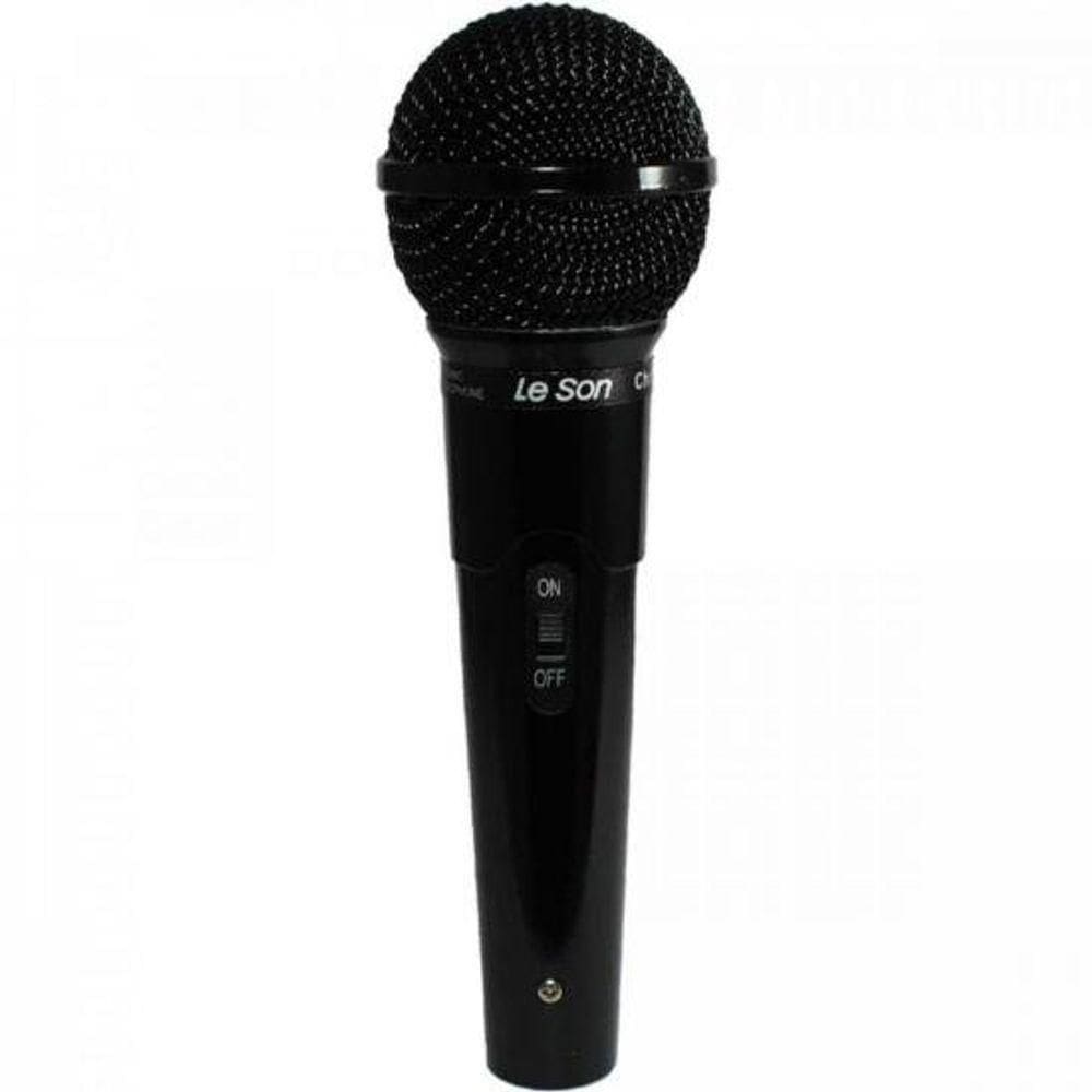 Microfone Leson Mc200 Dinâmico Cardióide Preto