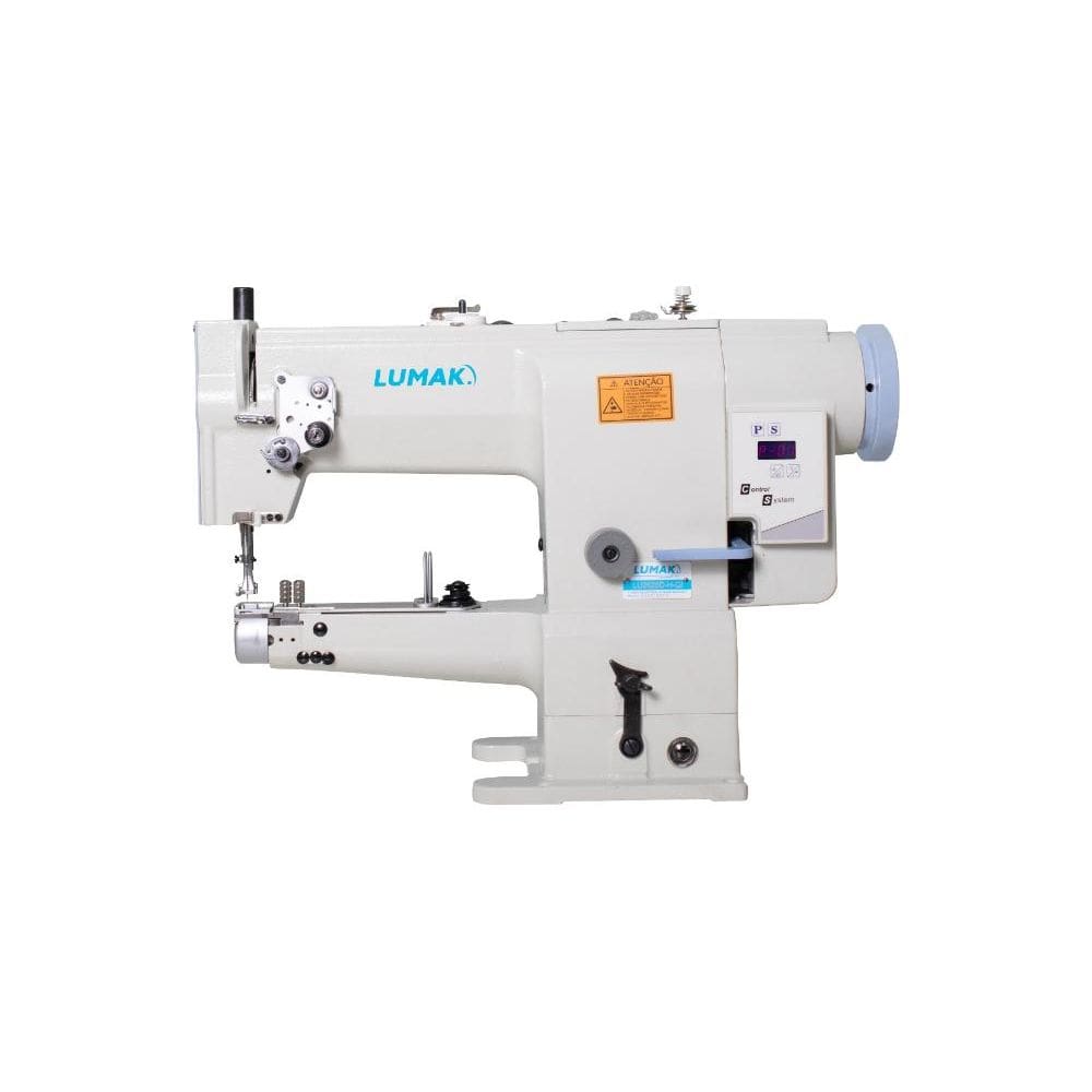 Máquina Costura Industrial Braço Cilíndrica Transporte Triplo 7MM LU2628D-H-QI 220V - Lumak