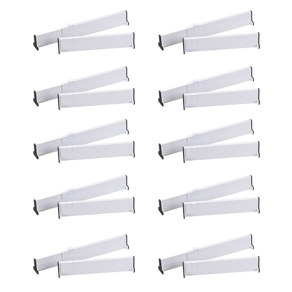 Organizador Divisor de Gaveta Ajustavel Expansivel Kit 10 Unidades Armario Cozinha Guarda Roupa Separador Meia Livro Roupa Multifuncional