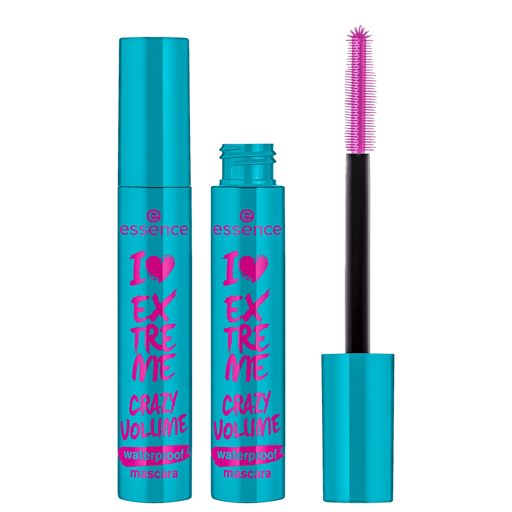Kit Essence I Love Extreme Crazy Volume Waterproof - Máscara para Cílios (2 Unidades)
