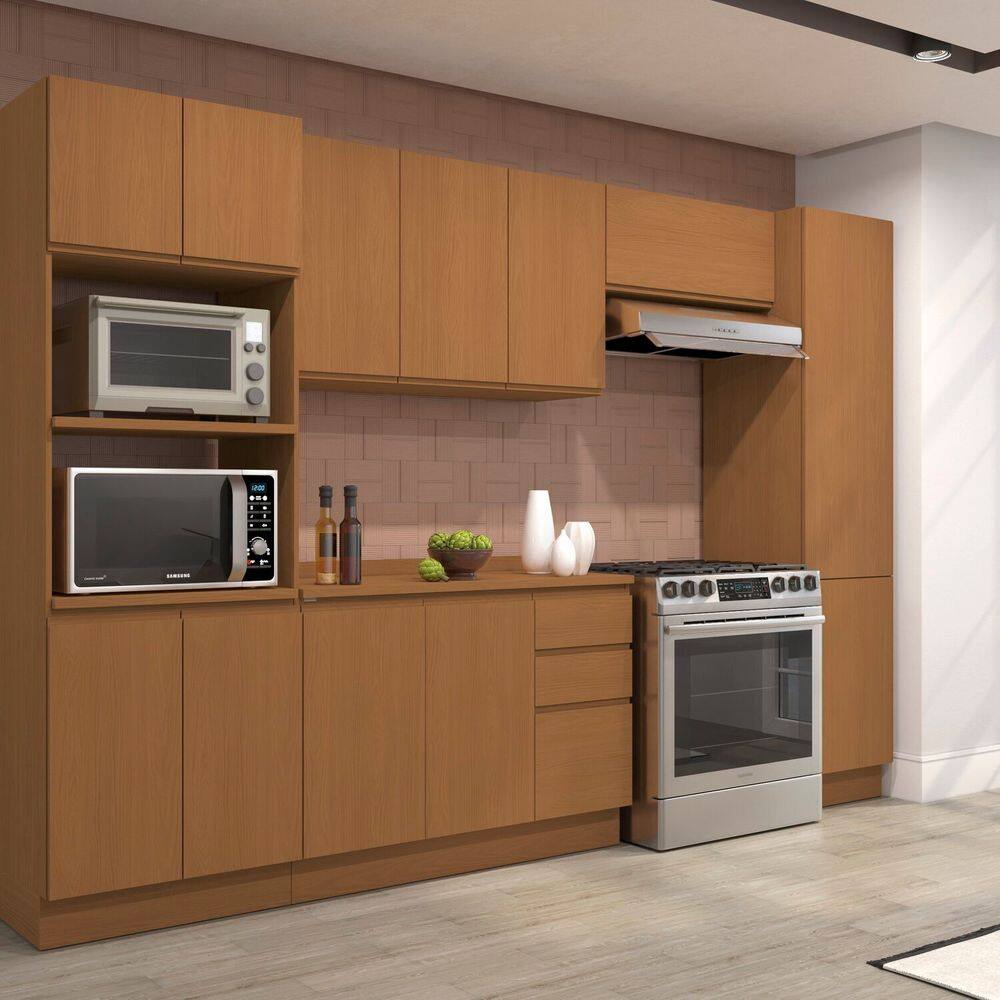 Cozinha Completa 5 Peças com Tampo para Cozinha Canela