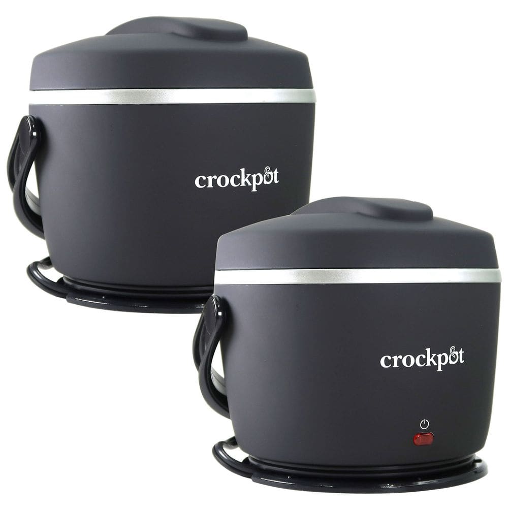 Lancheira elétrica Crock-Pot Food Aquecedor de alimentos 591 ml (pacote com 2)