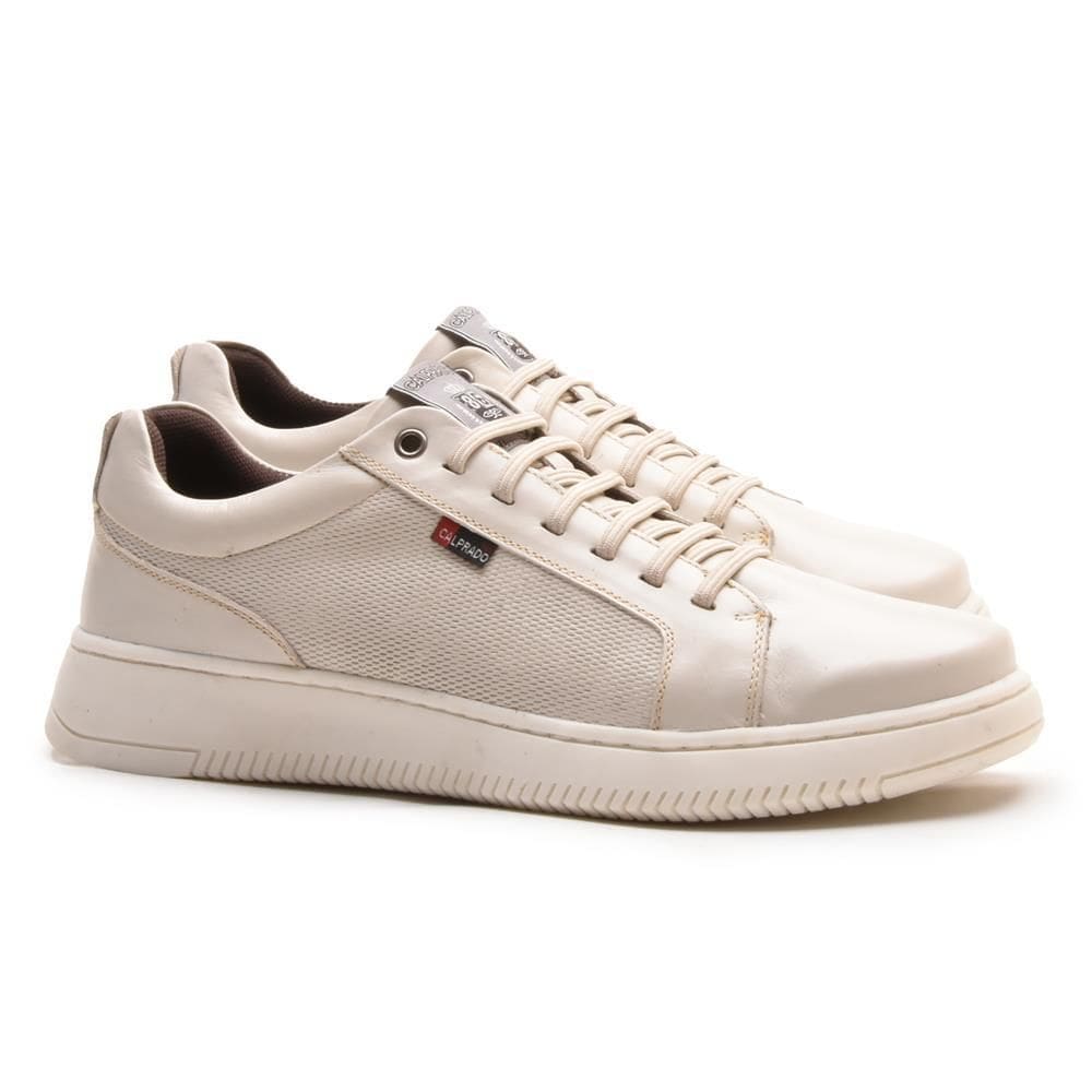 Sapatênis Masculino Couro Sola Alta Casual Calprado Moderno