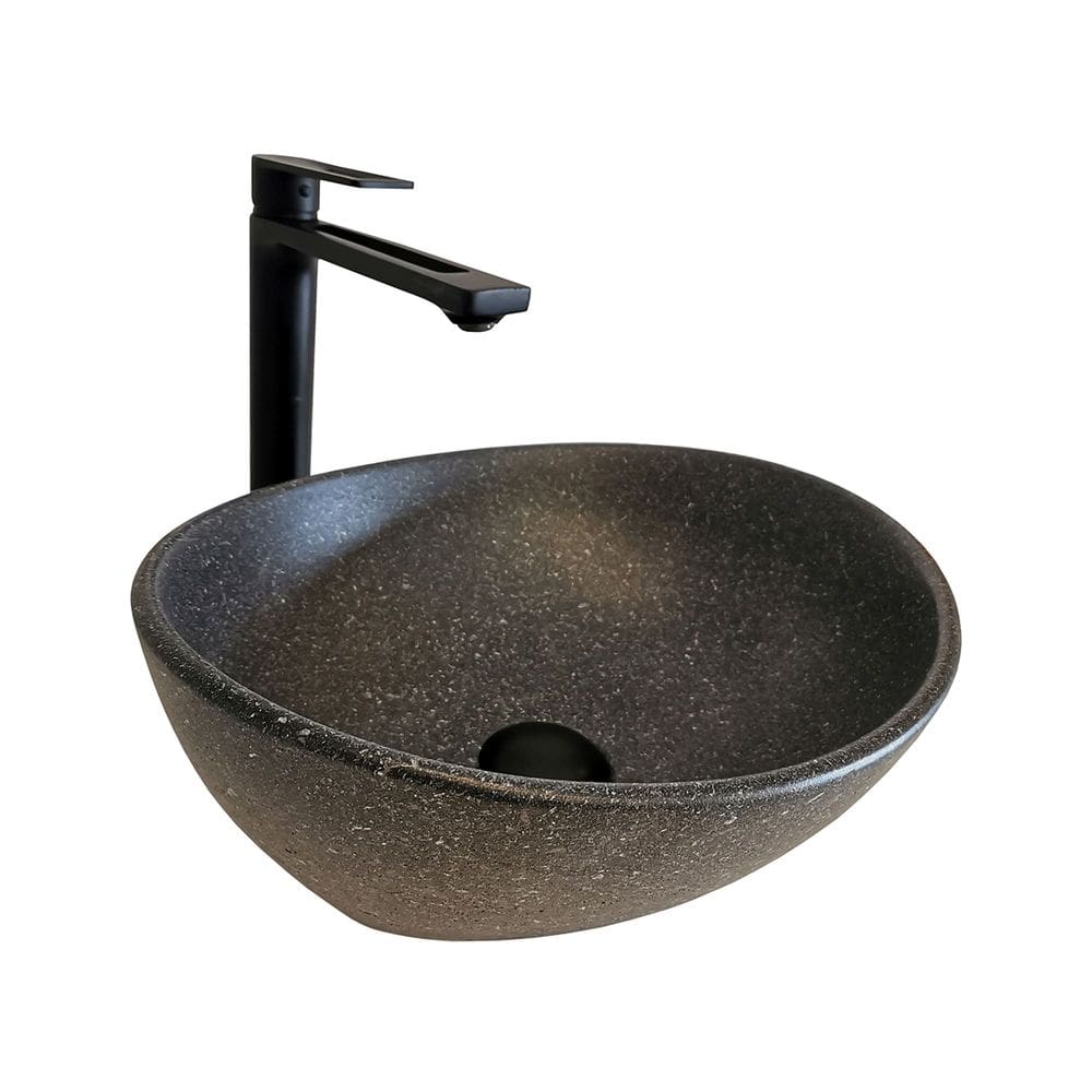 Cuba de Apoio em Cerâmica Preta Reno RC 8003