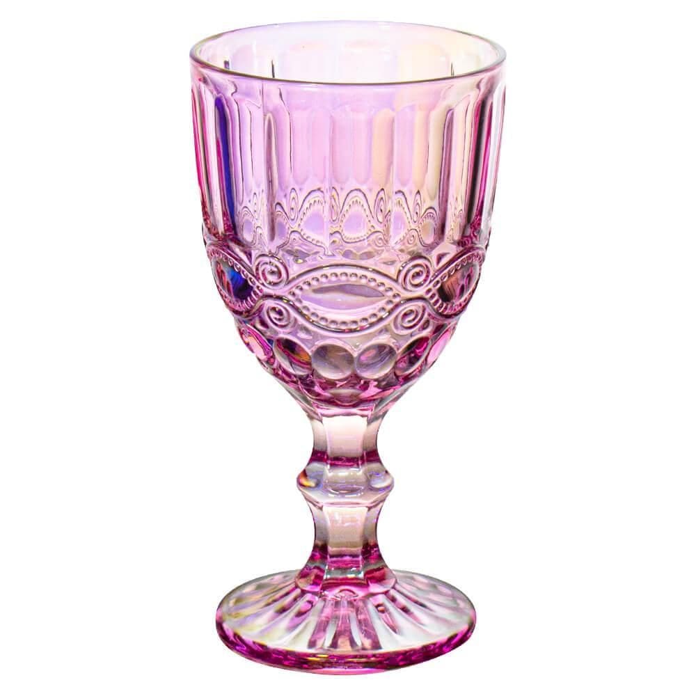 Taça Rosa de Vidro Furta-Cor Lace 330ml 1 peça - Haus Concept Brinox