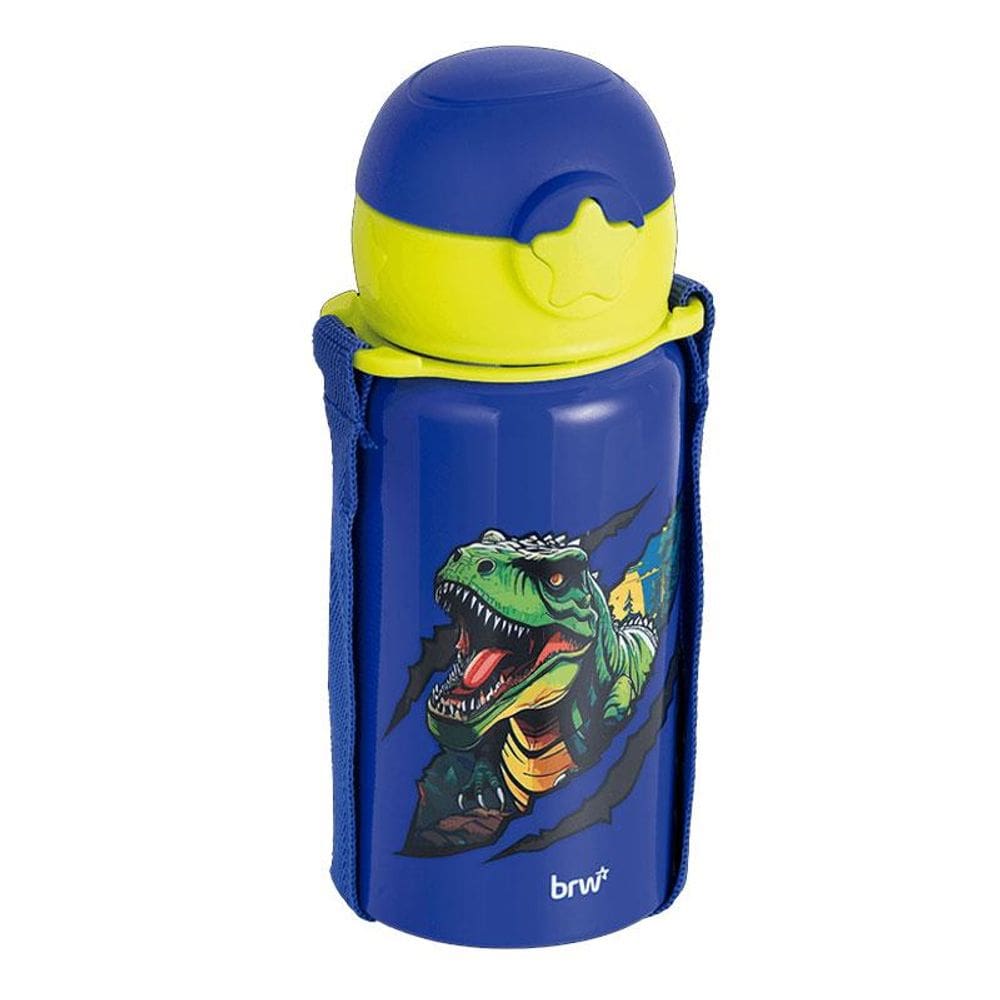 Garrafa de Água Térmica 500ml Raptors GA0021 com Alça Azul - BRW