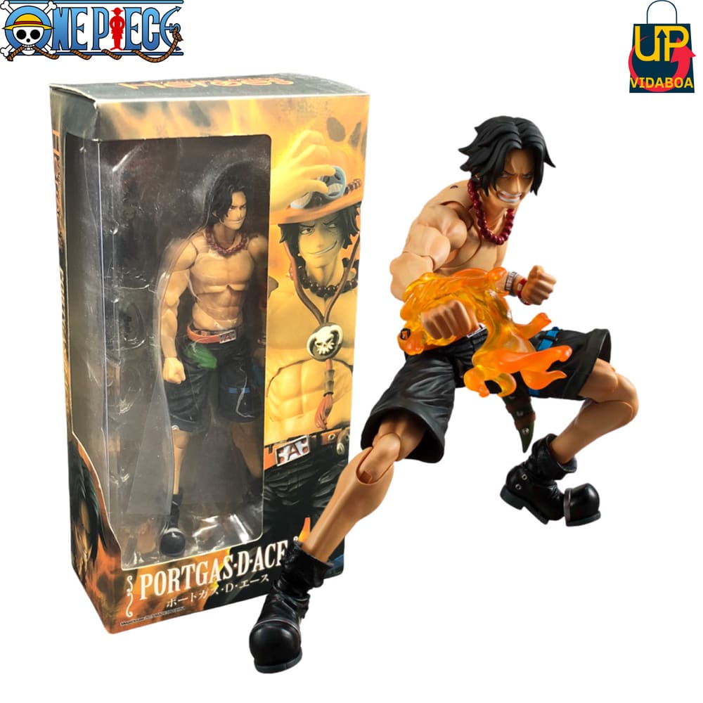 Boneco Premium aticulado Portgas D. Ace 17 cm One Piece Heroes Action Figure