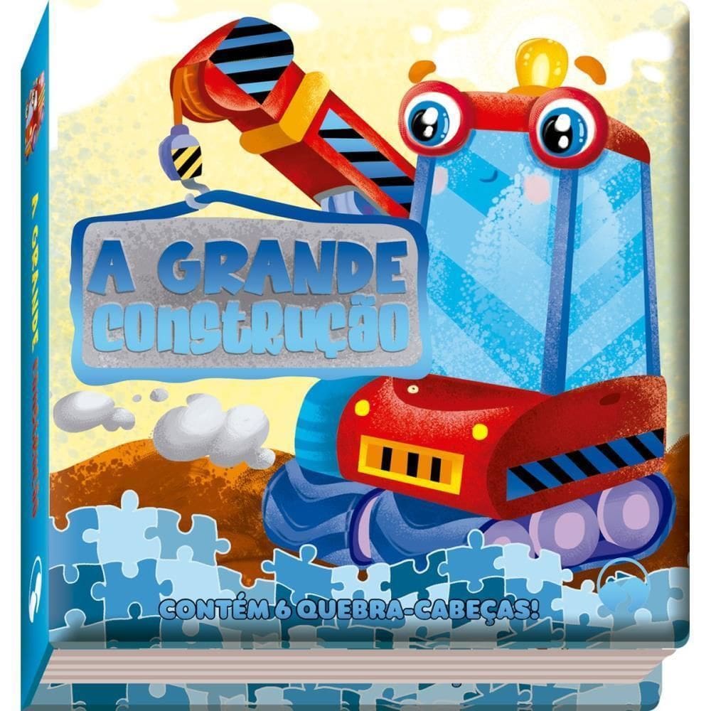 Livro Quebra Cabeça A Grande Construção 12 Páginas
