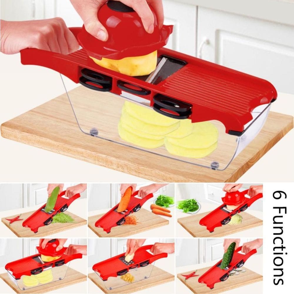 Kit 10 In 1 Mandolina Slicer Nicer Fatiador Cortador Legumes