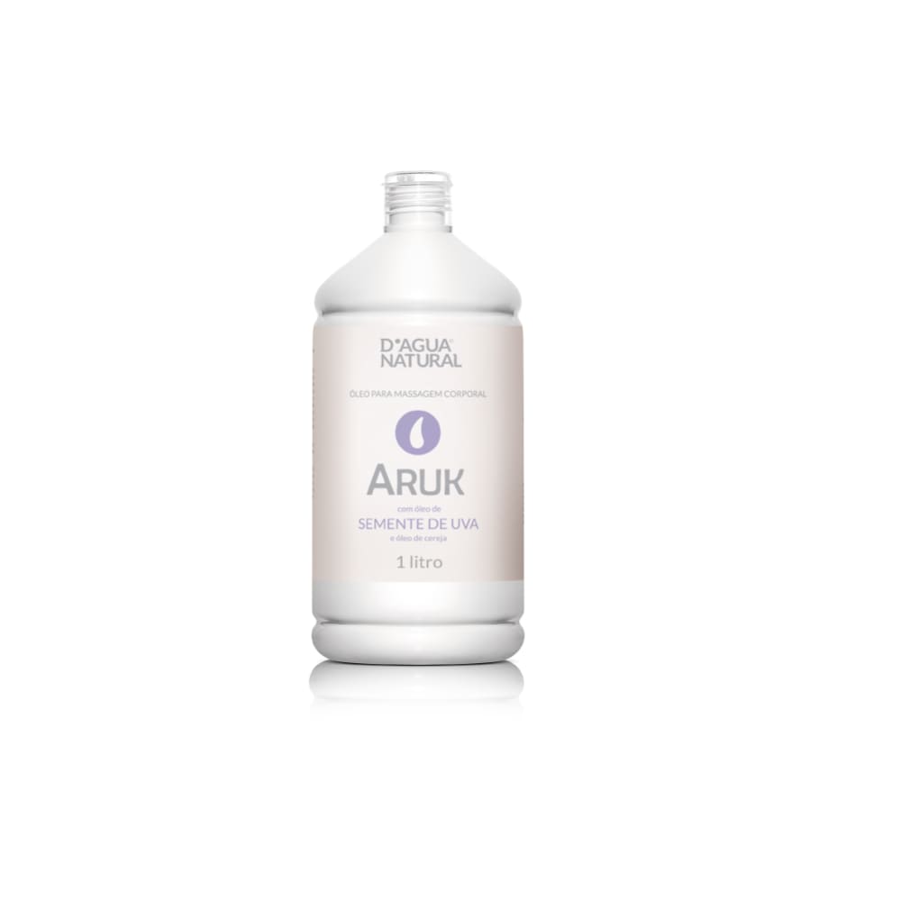 Óleo Para Massagem Aruk Semente de Uva D`Água Natural 1L