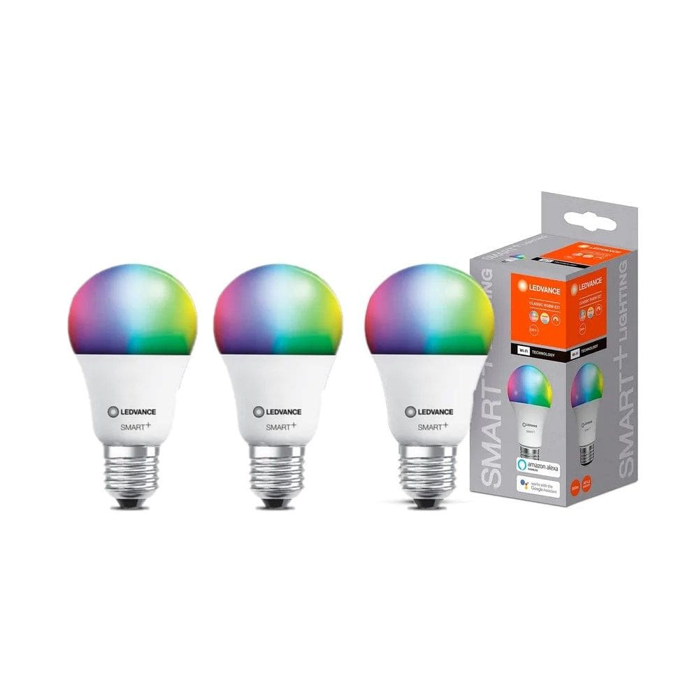 Kit 3 Lampadas Led Bulbo Inteligente Rgbw 9w 127v Ledvance