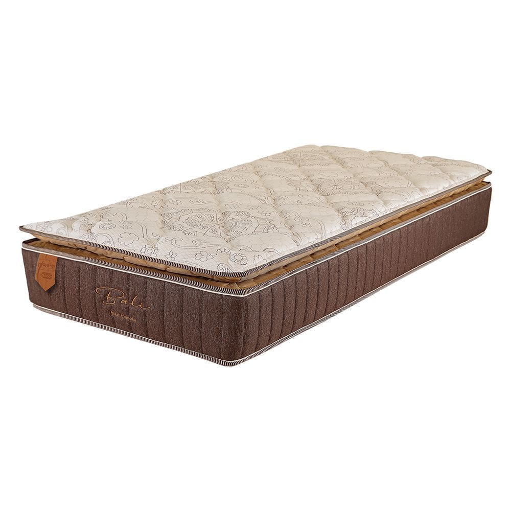Colchão Solteiro King 96X203X26 Prorelax Bali Molas Ensacadas Pillow Top Turn Free - Marrom