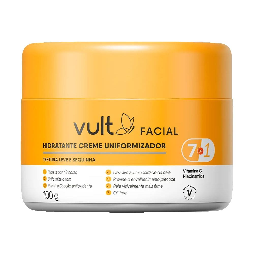 Creme Hidratante Facial Vult Uniformizador 100g