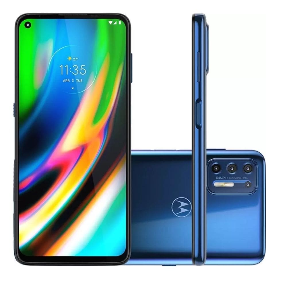 Usado: Motorola G9 Plus 128 GB Azul - Muito Bom