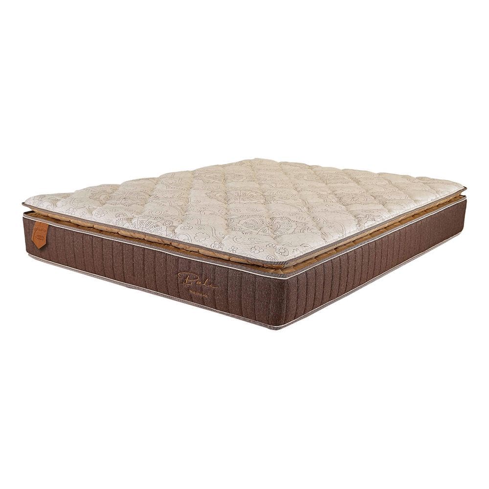 Colchão Queen Size 158X198X28 Prorelax Bali Molas Ensacadas Pillow Top Turn Free - Marrom