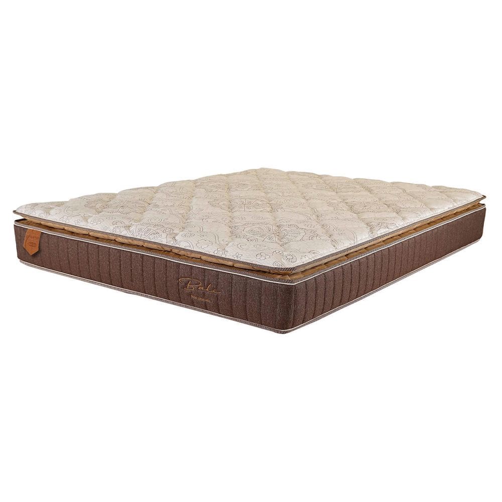 Colchão King Size 193X203X28 Prorelax Bali Molas Ensacadas Pillow Top Turn Free - Marrom