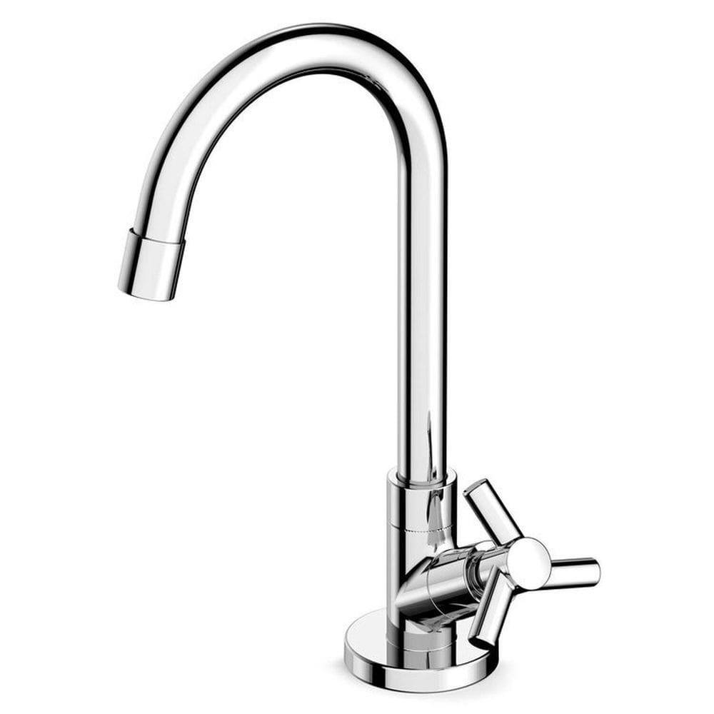 Kit com 3 Torneira para Lavatório de Mesa Bica Alta Móvel Celite One Cromado