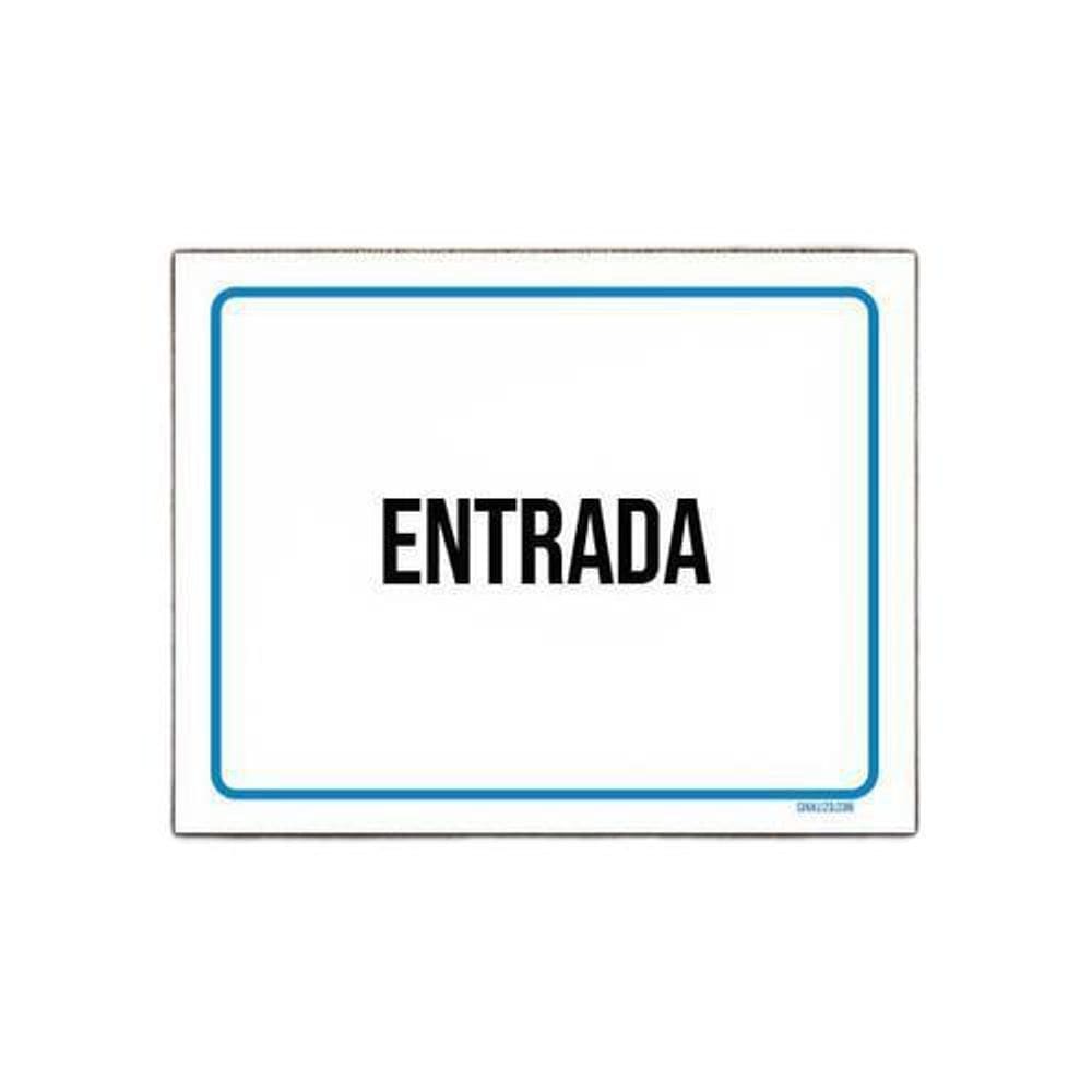 Kit 3 Placas Ambiente Sinalização Setor Entrada