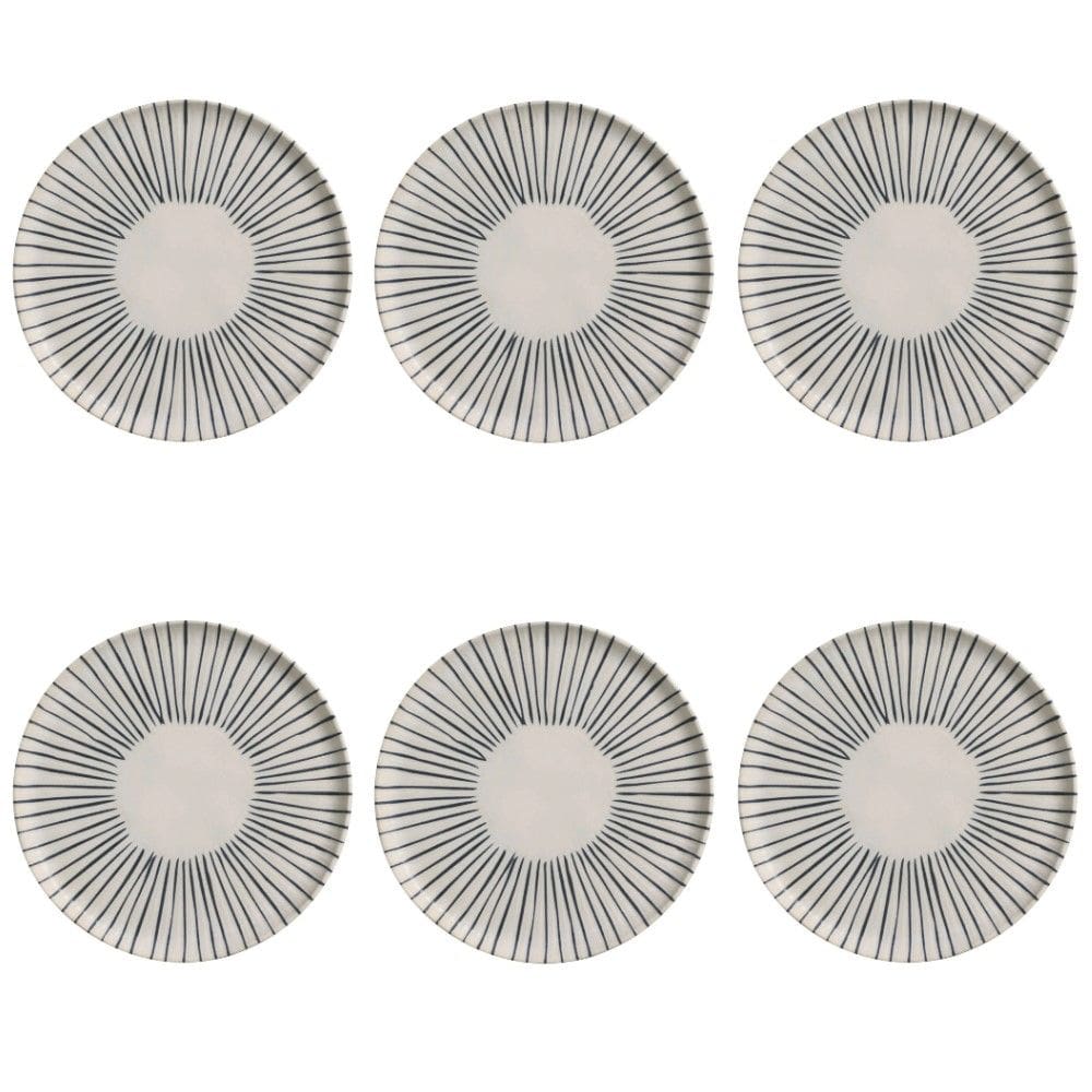 Conjunto de Pratos Rasos 06 Peças Bio Elemento Porto Brasil
