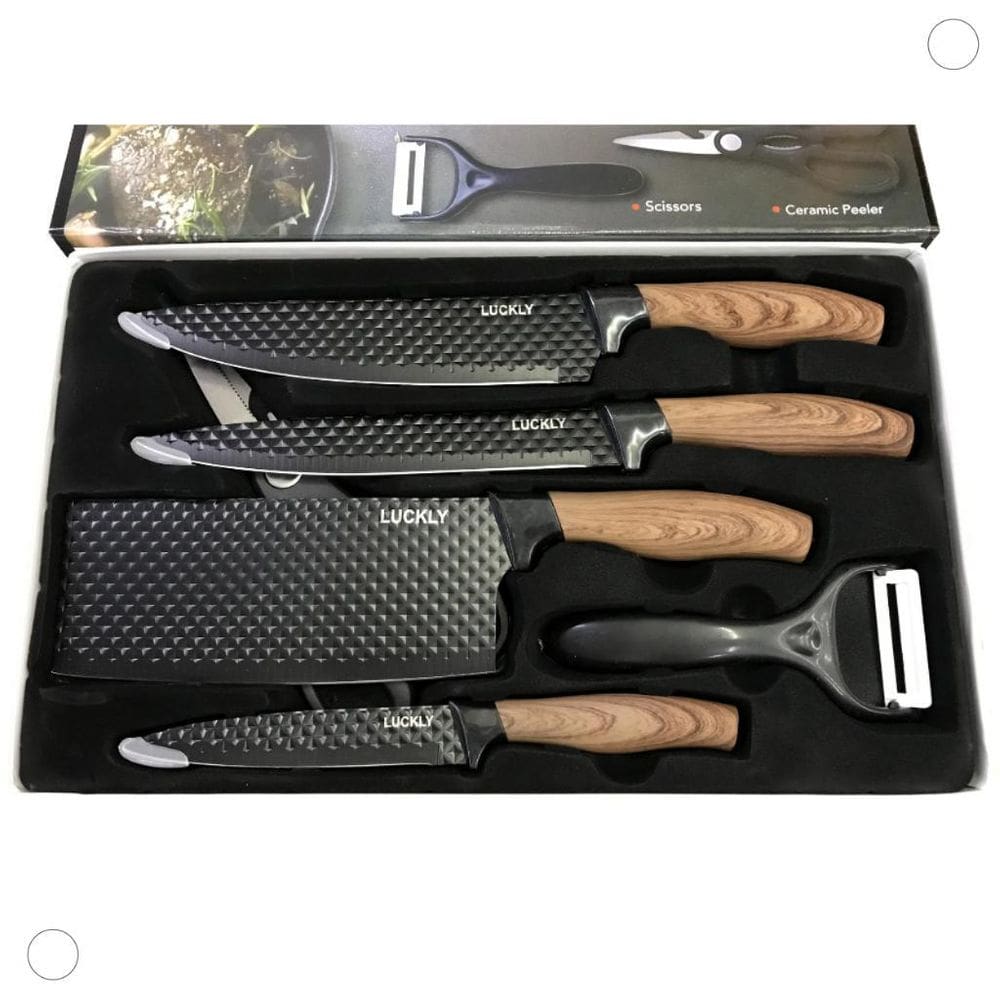 Super Kit Churrasco Profissional De Inox 6 Peças Gourmet