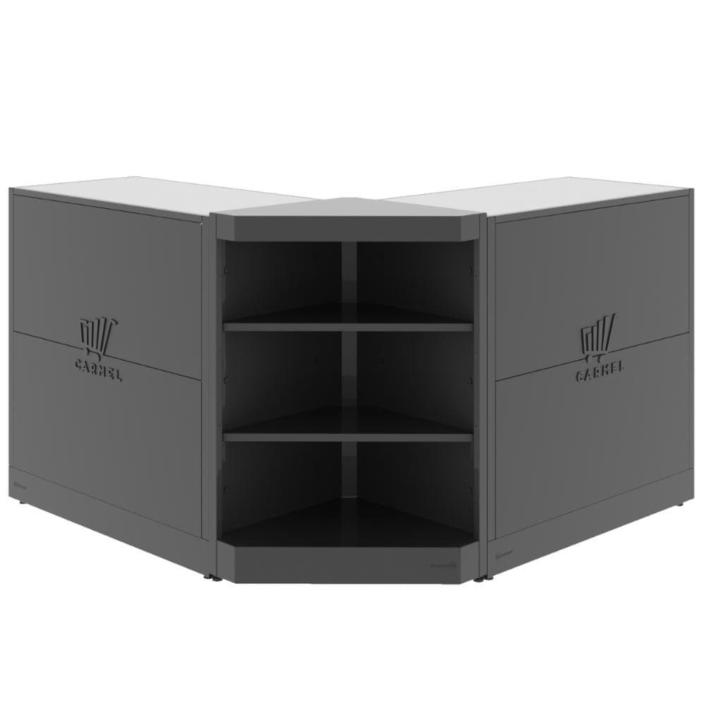 Kit 2 Balcão Comercial Fechado 1 Canto Aberto 1,00m Amapá