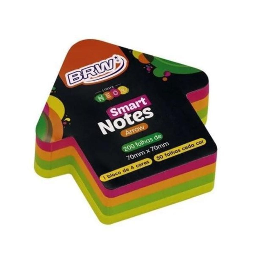 Bloco De Notas Adesivo Smart Notes Brw 200 Folhas 70Mmx70Mm