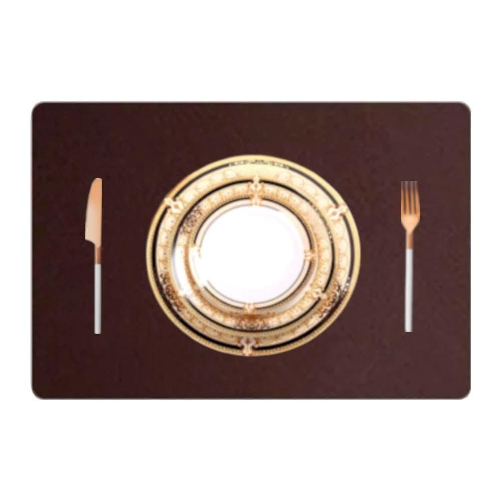 Kit 4 Pçs Jogo Americano Mesa Jantar Sala Restaurante Couro