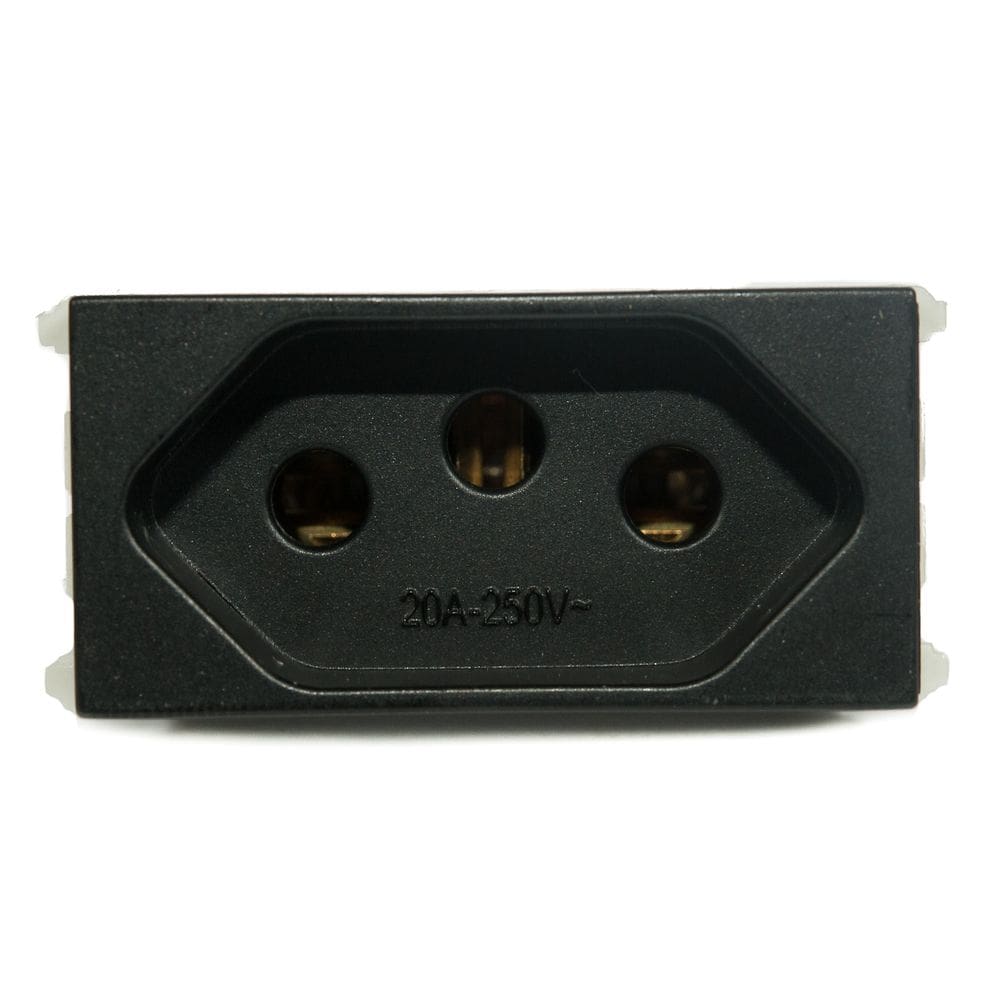Modulo Tomada de Energia 2P+T Refinatto 20A Weg Preto