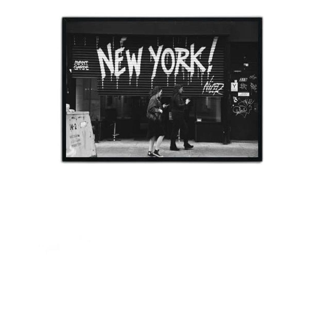 Quadro Fotografia Cena New York 24X18Cm - Com Vidro