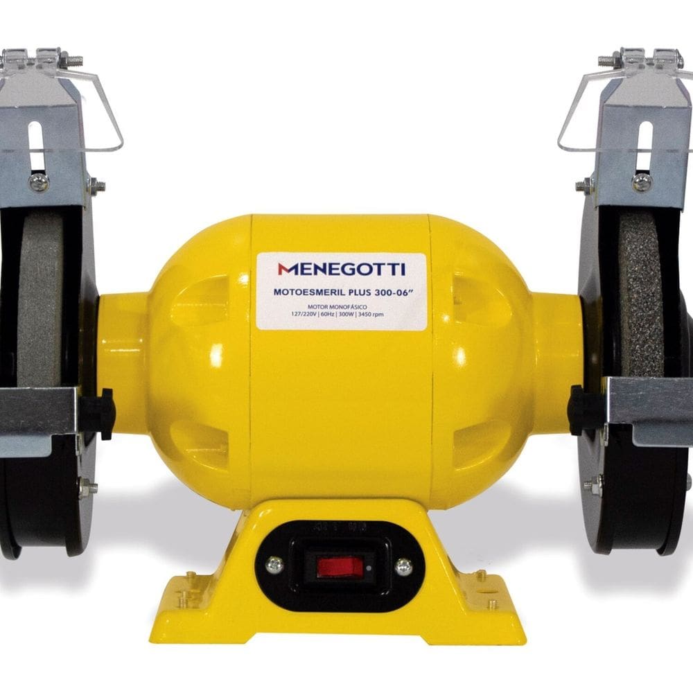 Motoesmeril Plus 300-06”” Mono 1/2cv 127/220v 60hz 300w C/visor C/abrasivos A36 e A60