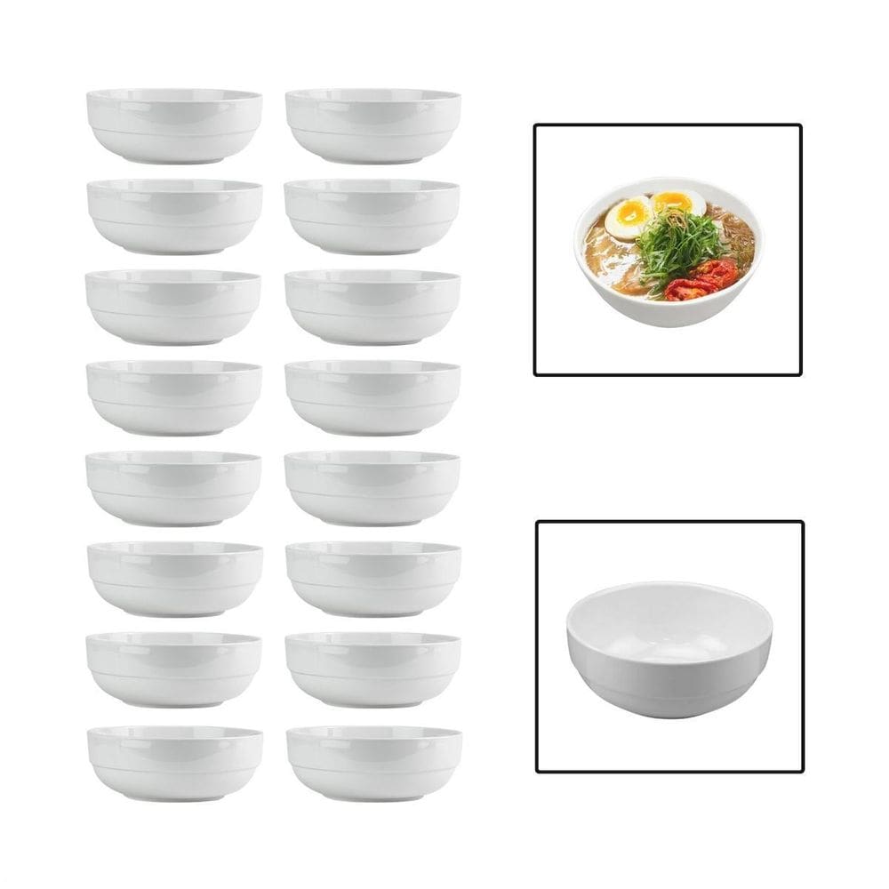 Kit 16 Tigelas Bowl 700Ml Melamina Cumbuca Caldo Sopa Salada