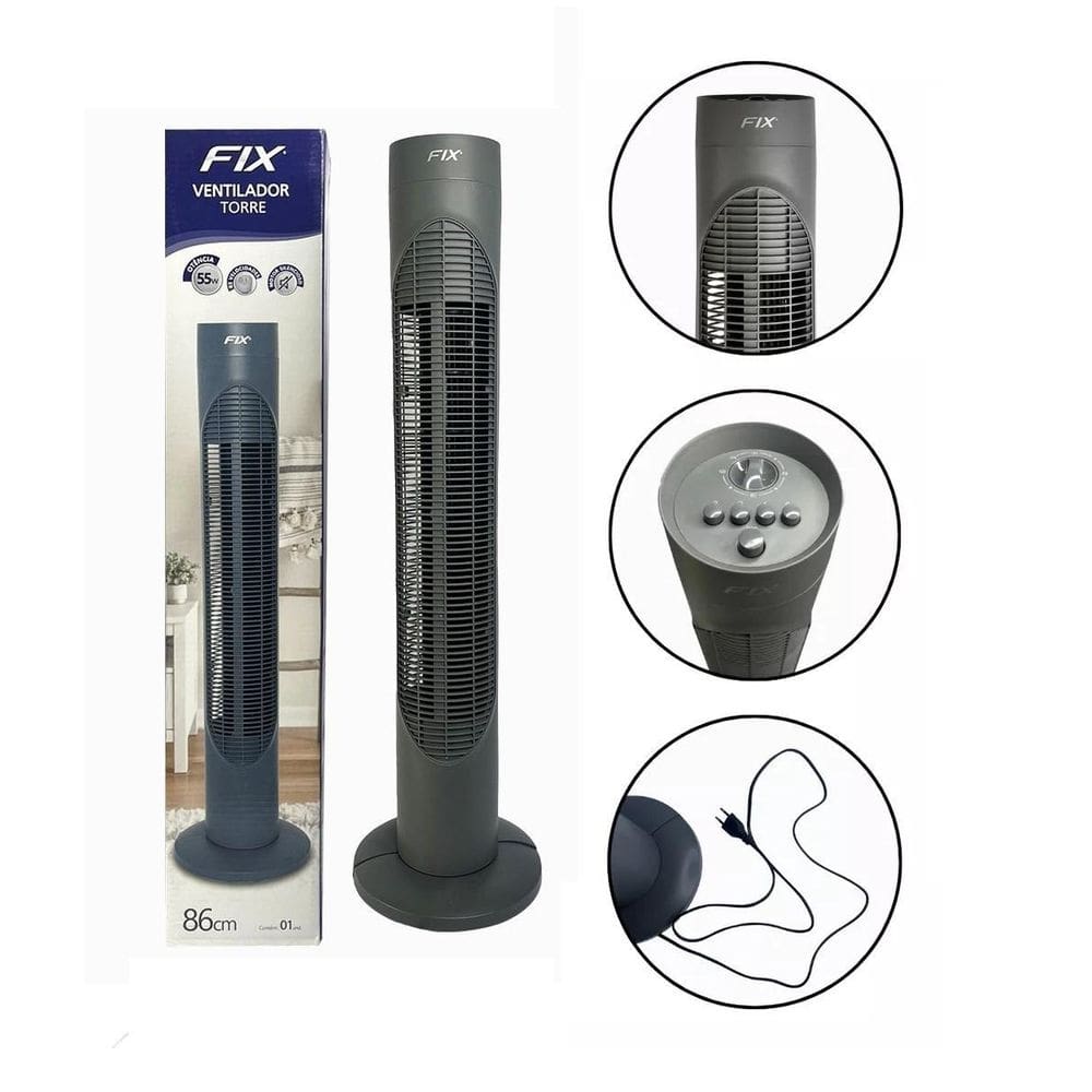Ventilador De Torre Com 3 Níveis Velocidade Super Forte 220V