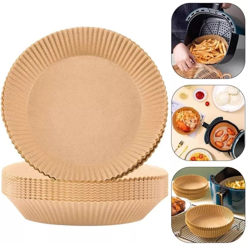 Forma Descartavel Para Air Fryer De Papel 50 Unidades 16,5X5 Cm Rio Home