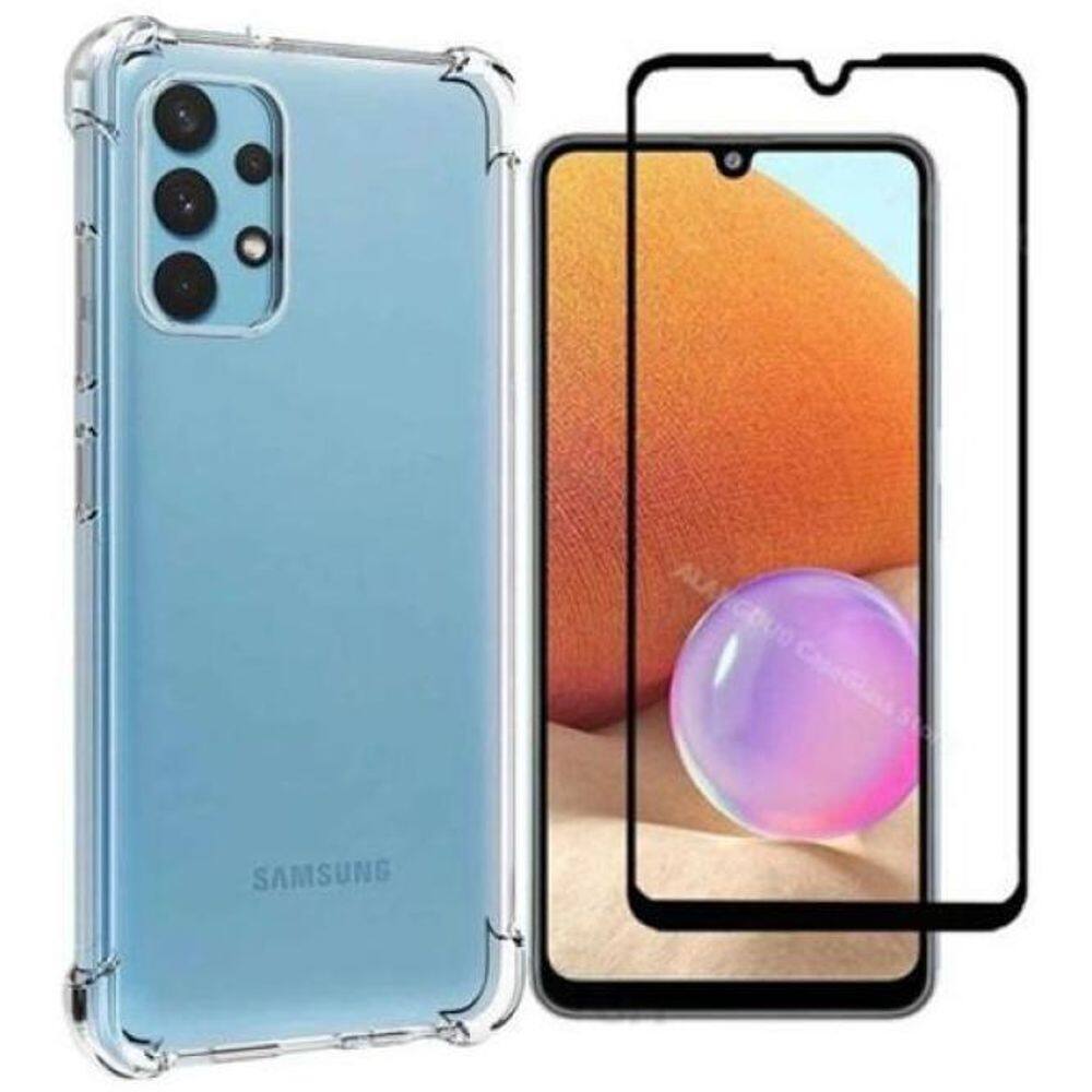 Capinha Capa Anti Impacto Galaxy A32 4G + Pelicula