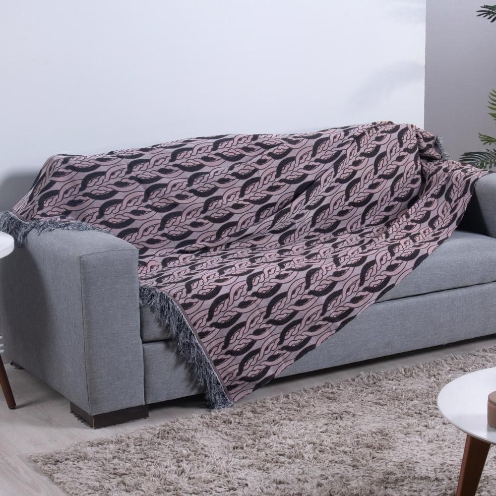 Xale Para Sofá Com Franja Luxor 1 Peça 2,10M X 1,35M