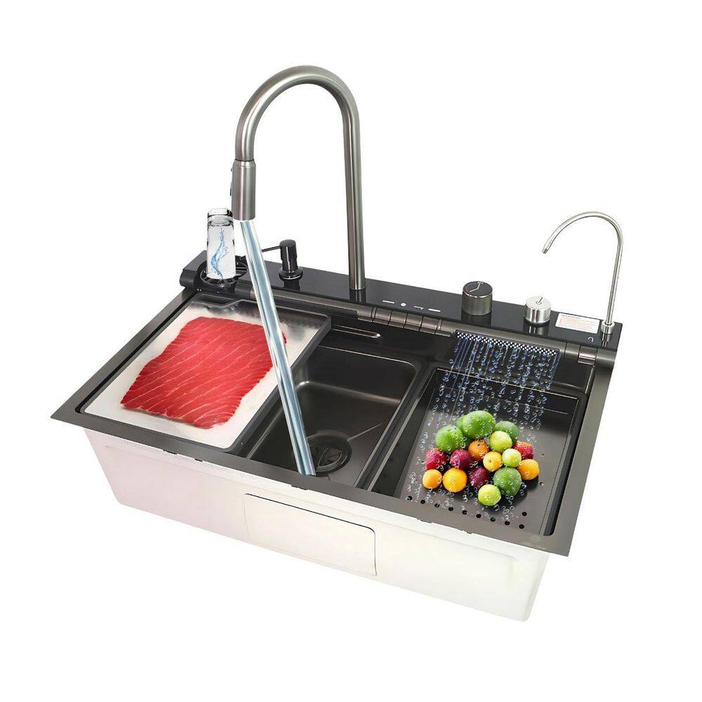 Cuba Cozinha Gourmet Cascata Flexível Inteligente Preta