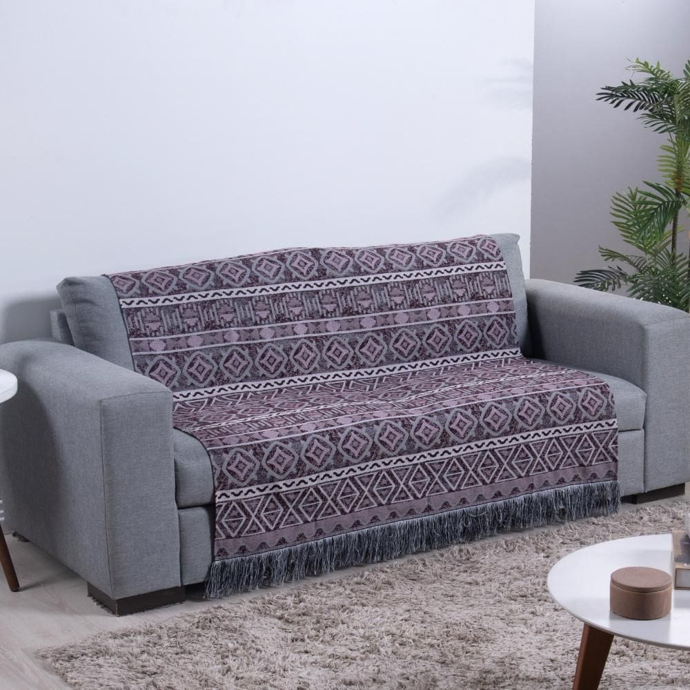 Xale Para Sofá Com Franja Luxor 1 Peça 2,10M X 1,35M